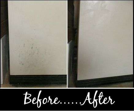 Refrigerator Before and After Peroxide