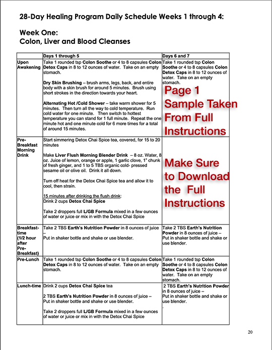 28-Day Program (Total Body Cleanse)