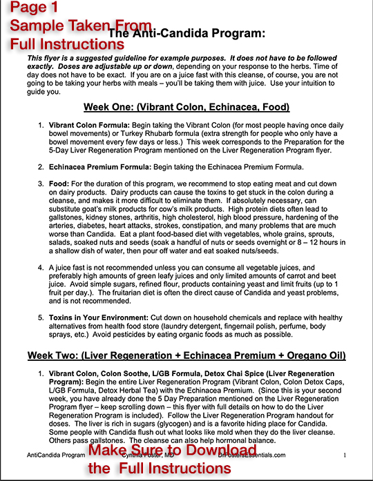 Anti-Candida Program