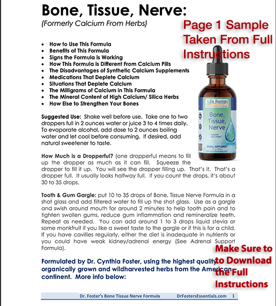Bone, Tissue, Nerve - (formerly Calcium From Herbs)