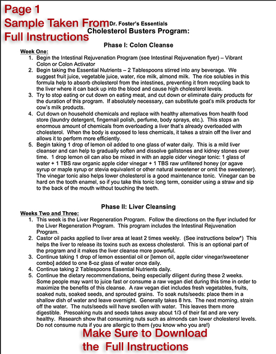 Cholesterol Busters Program