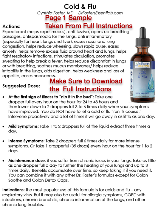 Cold and Flu Formula