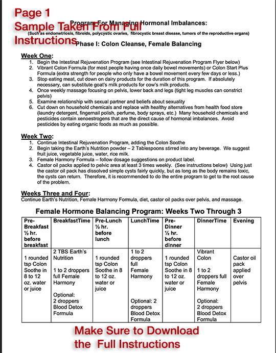 Hormone Balancing Program