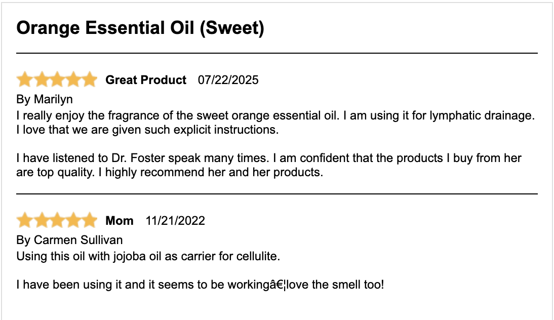 Orange Essential Oil (Sweet)