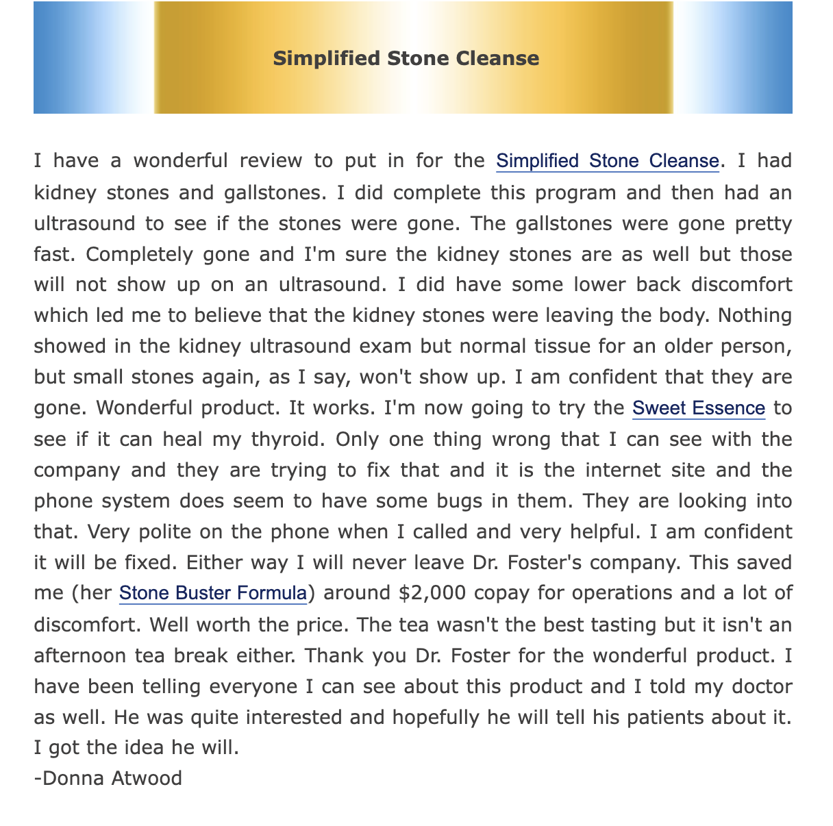 Simplified Stone Cleanse