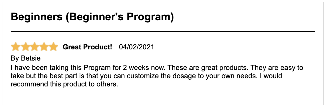 Beginners Program